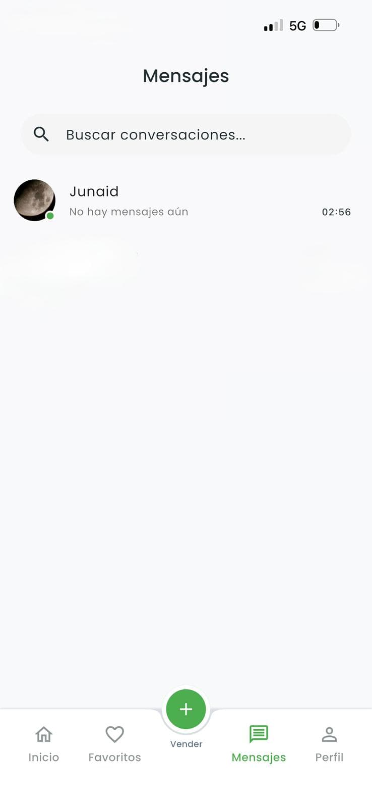 Chat dentro de la app entre comprador y vendedor